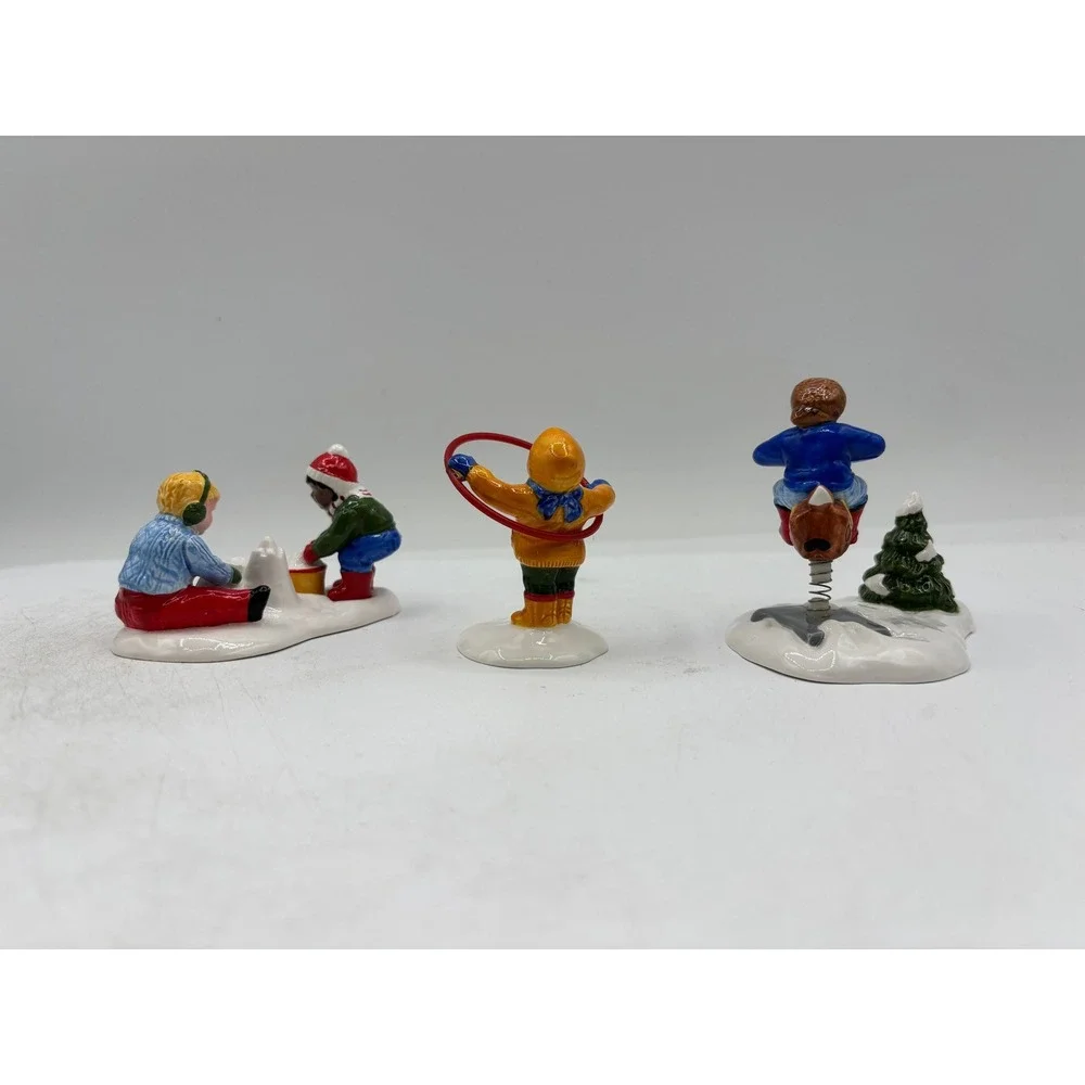 Department 56 1995 Vintage Original Snow Village Frosty Playtime Set of 3 54860